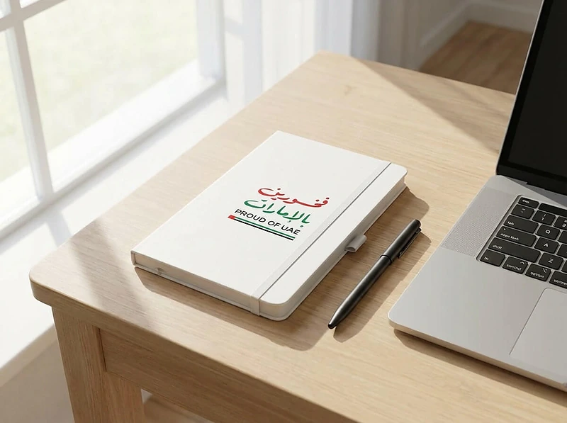 Proud of UAE Premium White Notebook