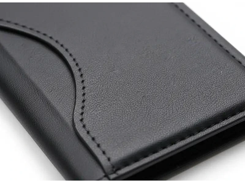 Slim PU Leather Card Holder with MagSafe Attachment