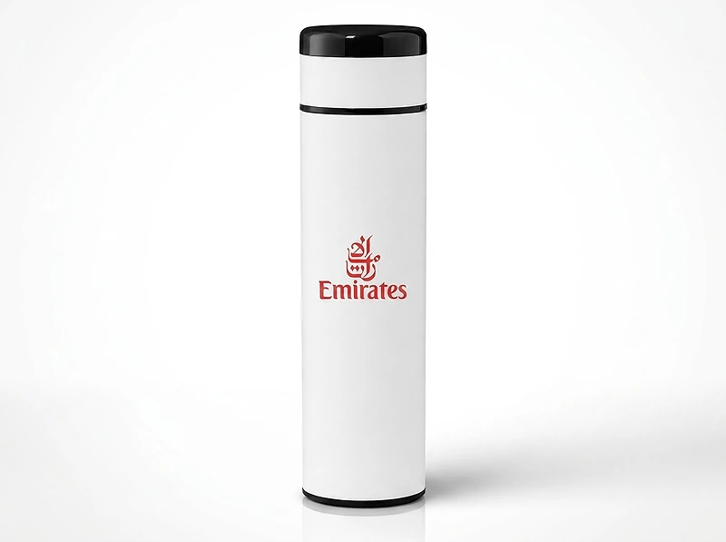Vacuum Flask with Temperature Lid and Notebook Gift Set
