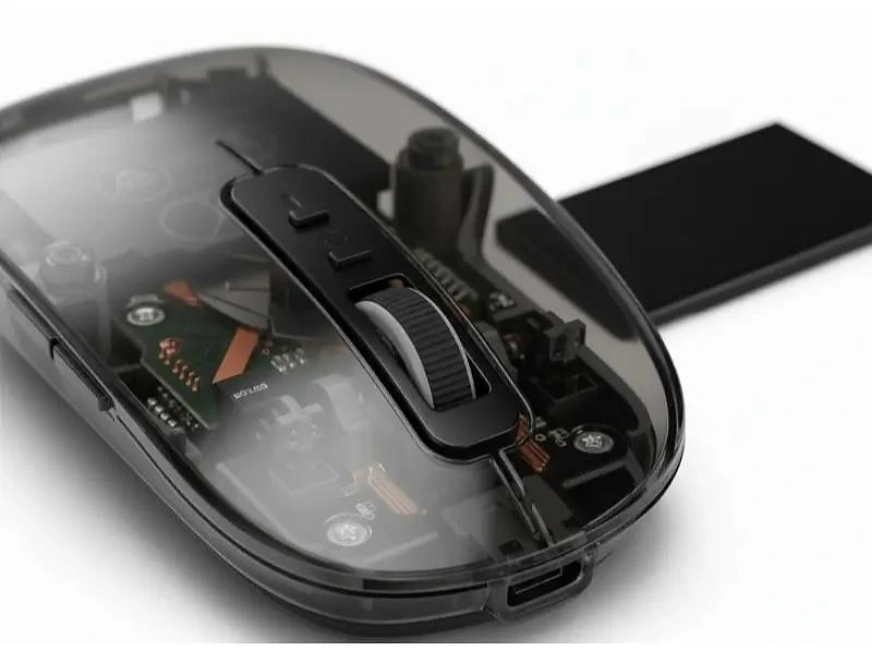 Transparent 3-Mode Wireless Mouse