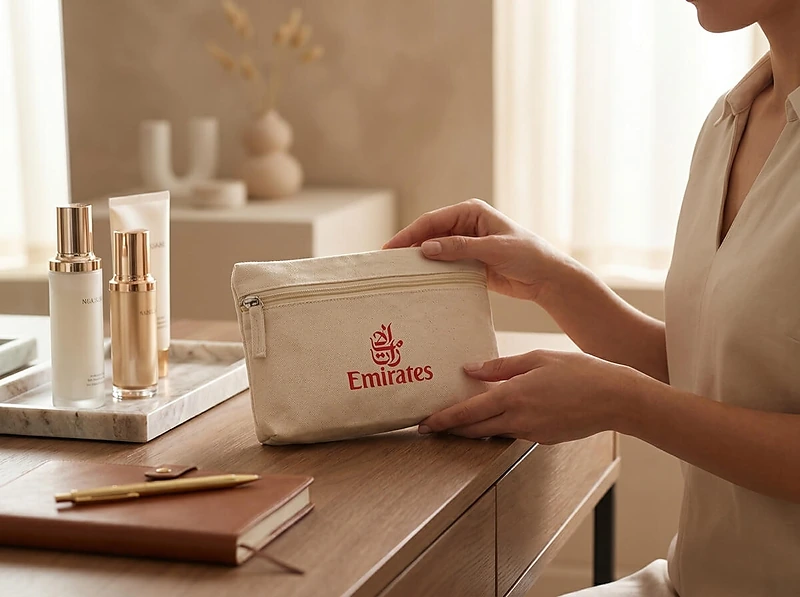 Cotton Pouch With Zipper