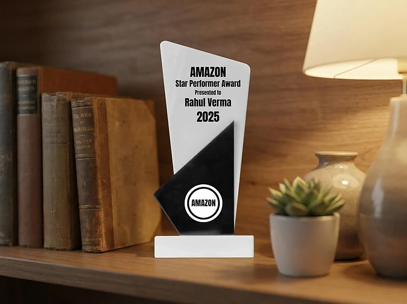 Black and White Stone Trophy