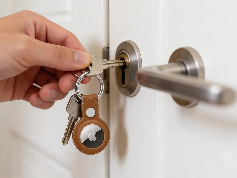 Santhome PU Keychain with Santhome Tag Pocket