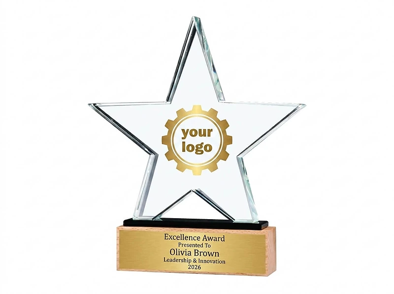 Star Shaped Crystal Award