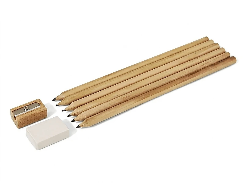 Pencil Set with Sharpener & Eraser