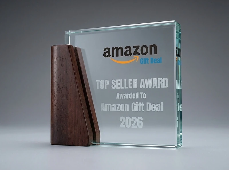 Crystal Glass Trophy Square