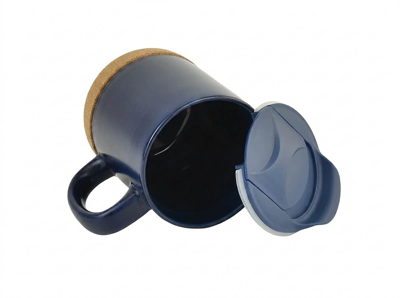 Ceramic Mug with Cork and Lid