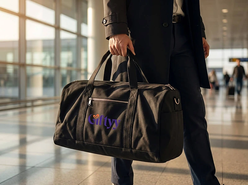 GRS Recycled Cotton Duffel Gym Bag