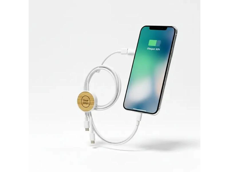 Wheat St Bamboo & Recycled TPE Charging Cable