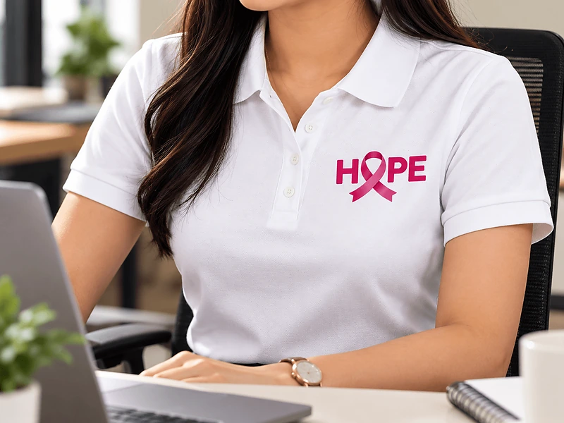 Breast Cancer Awareness Polo T-Shirt in UAE