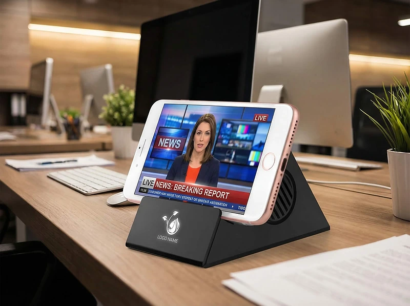 Light-up Logo Bluetooth Speaker & 5W Wireless Charger