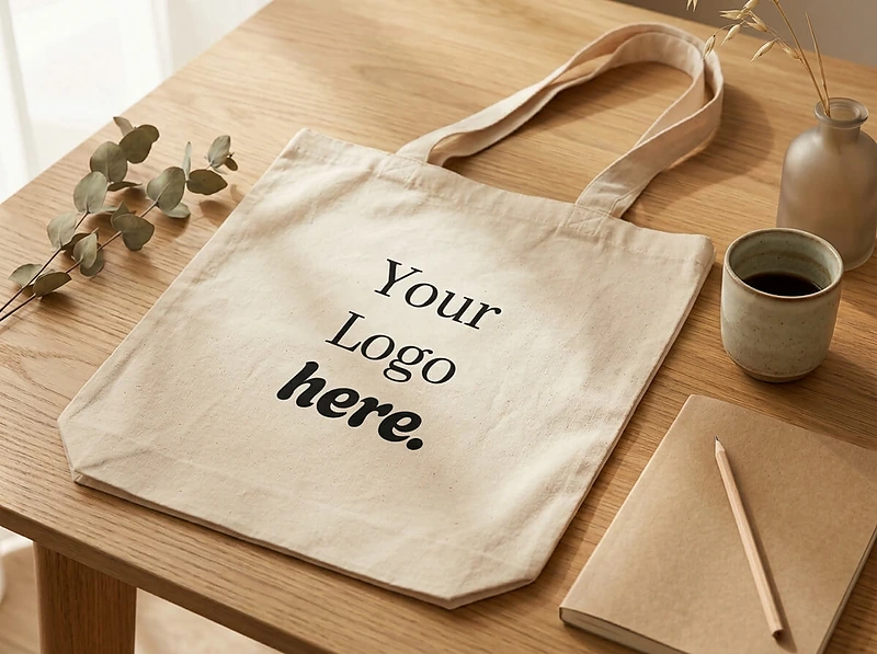 GRS-Certified Recycled Cotton Tote Bag with Gusset