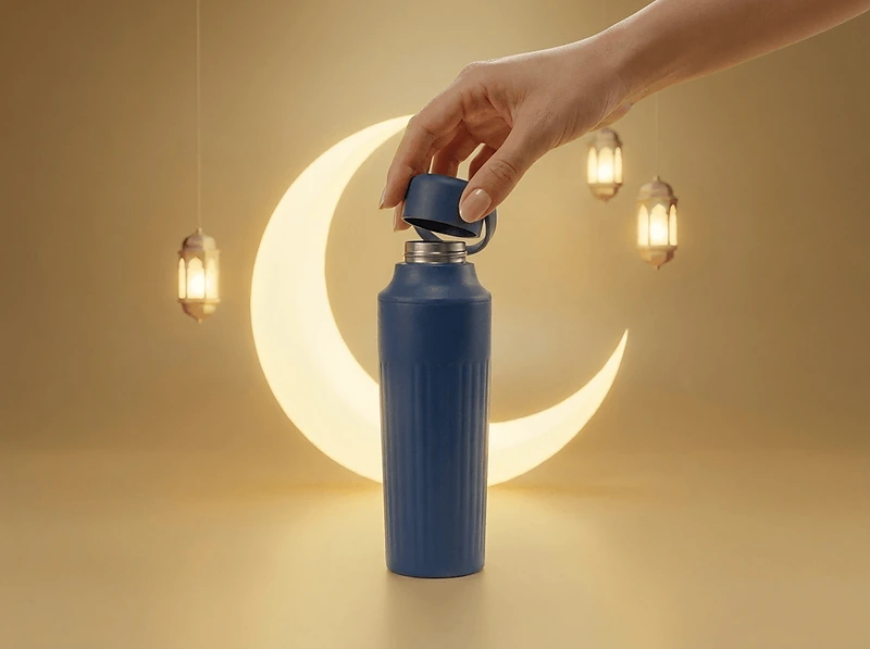 Matte Textured Double-Wall Stainless Steel Vacuum Bottle – 500 ml