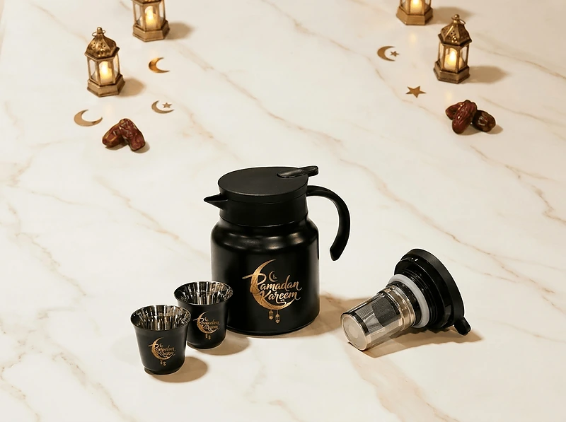 Arabic Tea & Coffee Pot with Cups Set