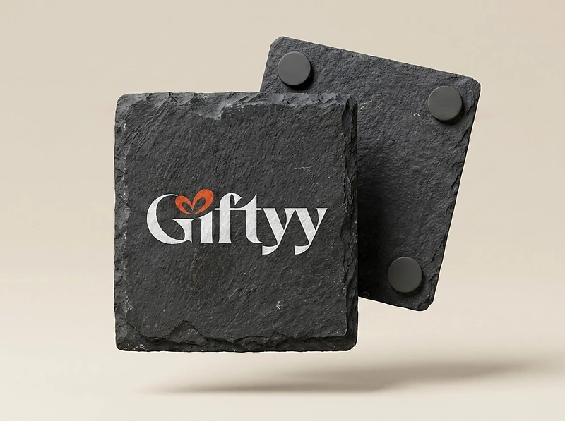 Black Slate Coaster