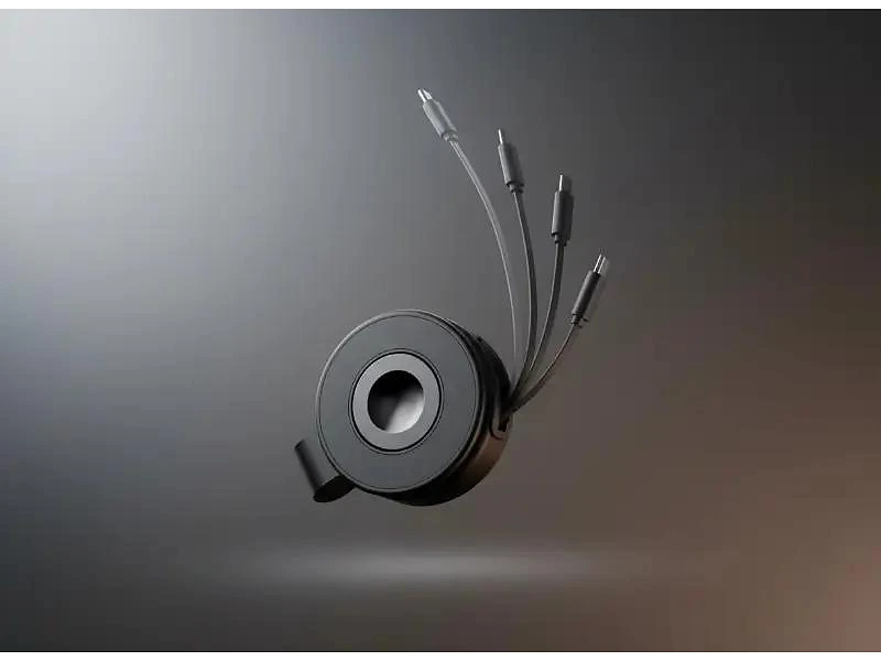 15W Wireless Charger With Retractable Cable & Dual Watch Compatibility In UAE