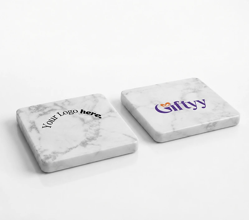 Giftology Set of 2 Marble Coasters