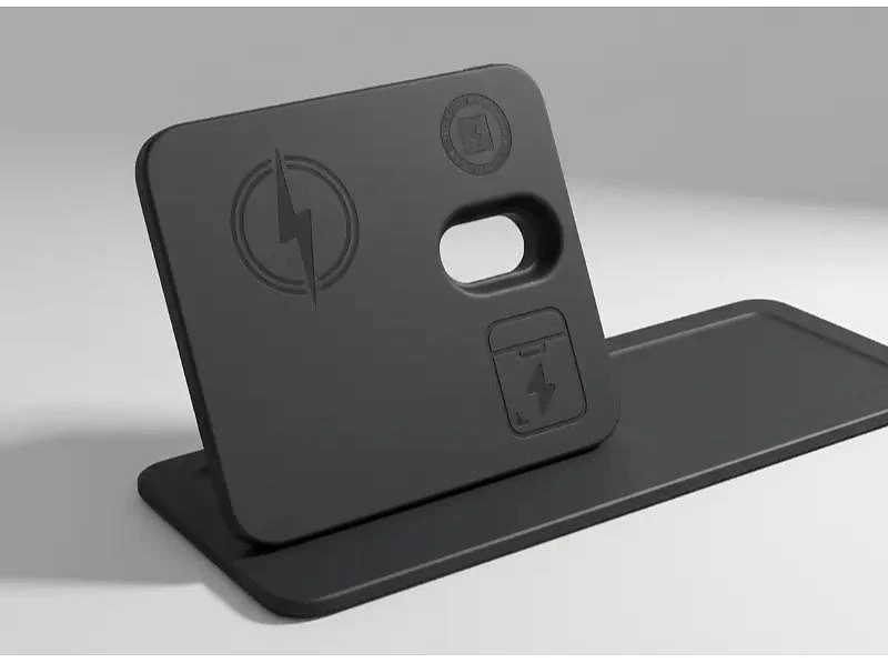 3-In-1 Magnetic Wireless Charger Desk Tray