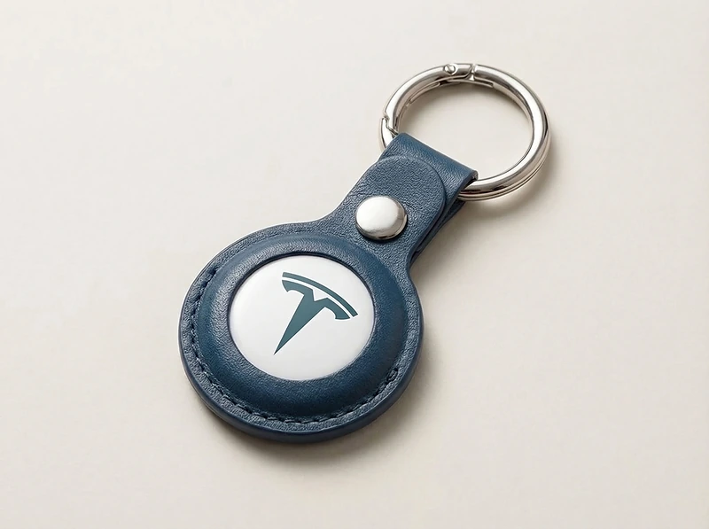 Santhome PU Keychain with Santhome Tag Pocket