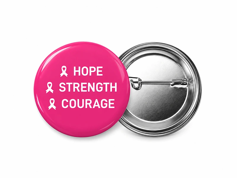 Breast Cancer Awareness Button Badges in UAE