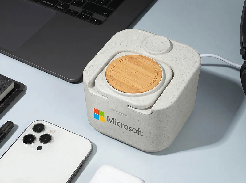 3-in-1 Wireless Charger with 5W Speaker