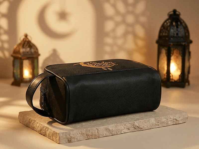 Twill Fabric Utility Pouch with PU Handle
