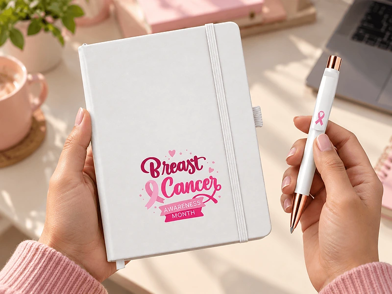 Breast Cancer Awareness Notebook & Pen Set in UAE