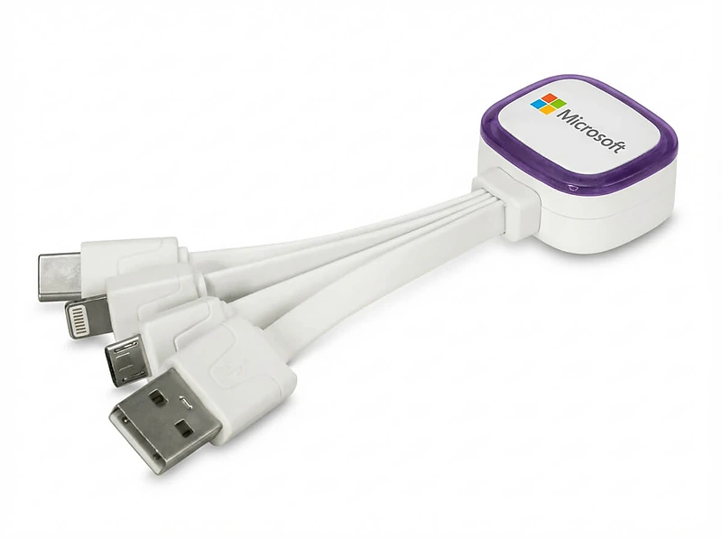 3-in-1 Fast Charging Cable with Phone Stand