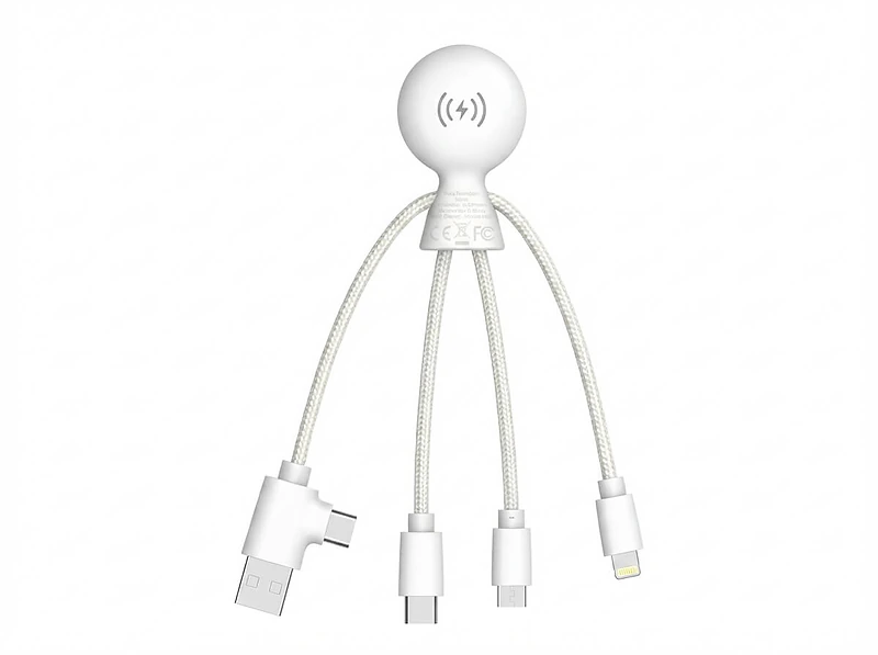 Eco-Friendly Multi-Connector Charging Cable with NFC Functionality