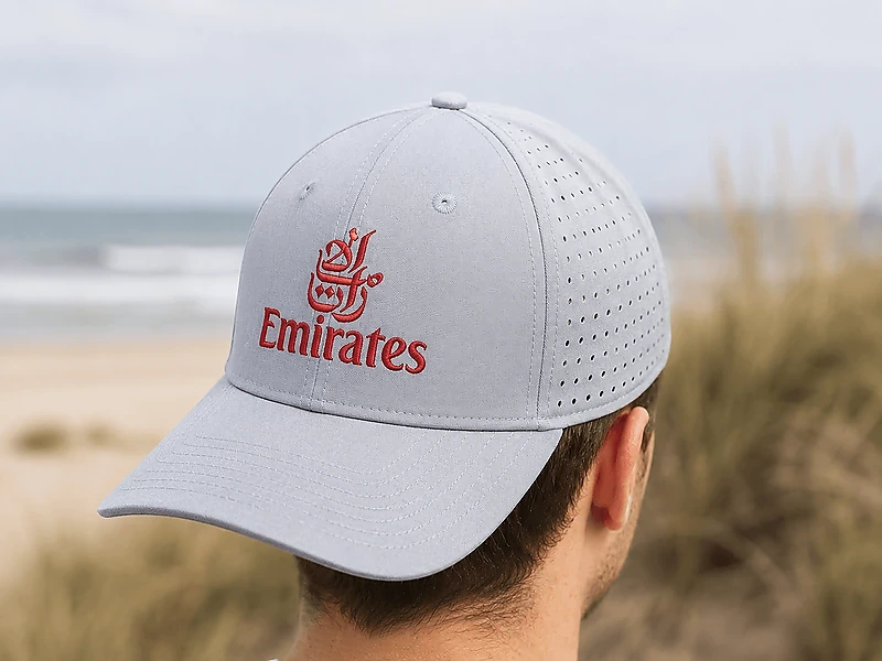 6-Panel Cap with Unique Hole Design