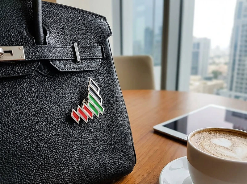 UAE Flag Geometric Lapel Pin