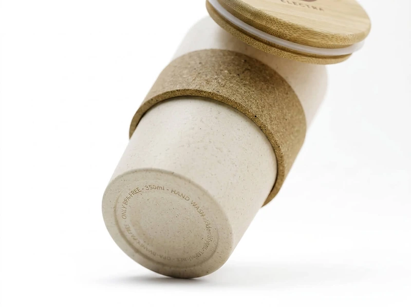 Wheat Straw and Cork Coffee Mug