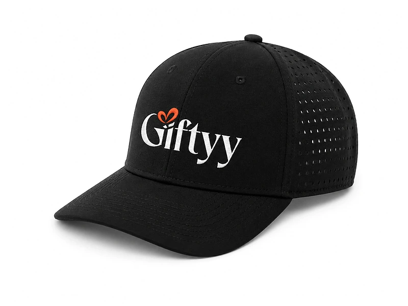 6-Panel Cap with Unique Hole Design