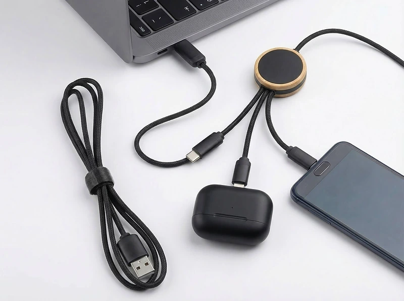 3-in-1 Multi-Charging Cable 100 cm with Light-up Logo
