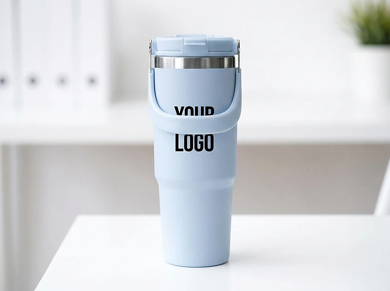 Tumbler with Handle and Sipper