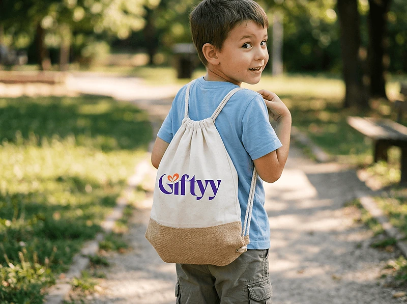 Jute String Bag