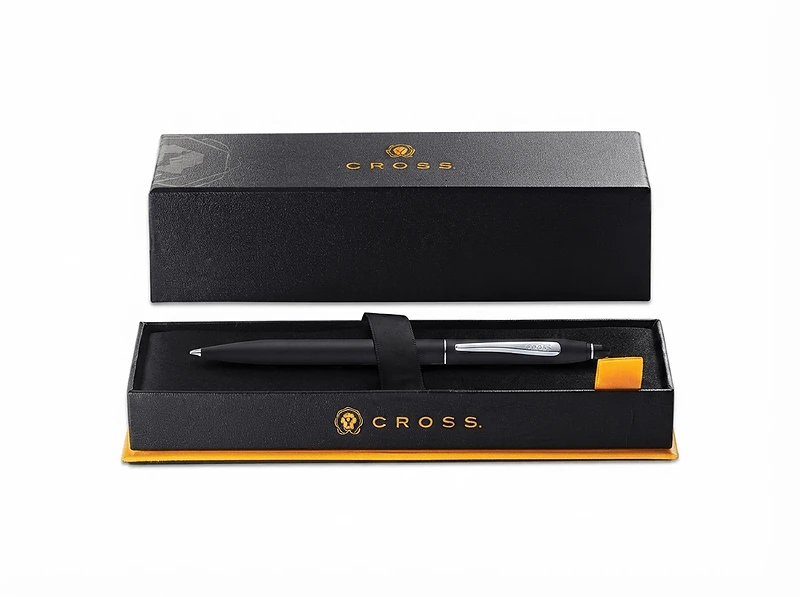 Cross Click™ Classic Black Ballpoint Pen (Blue Ink)
