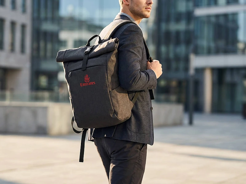 Santhome Ocean Series Roll-Top Laptop Backpack