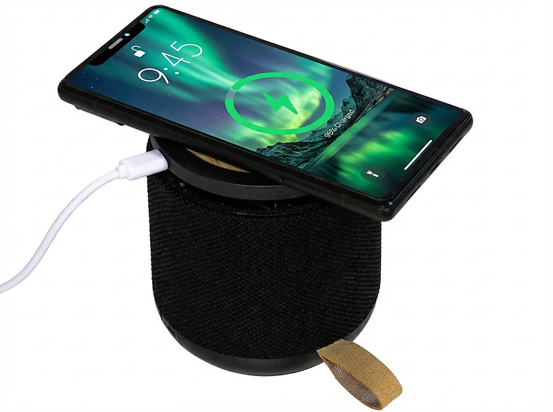 Bamboo Bluetooth Speaker and Wireless Charger