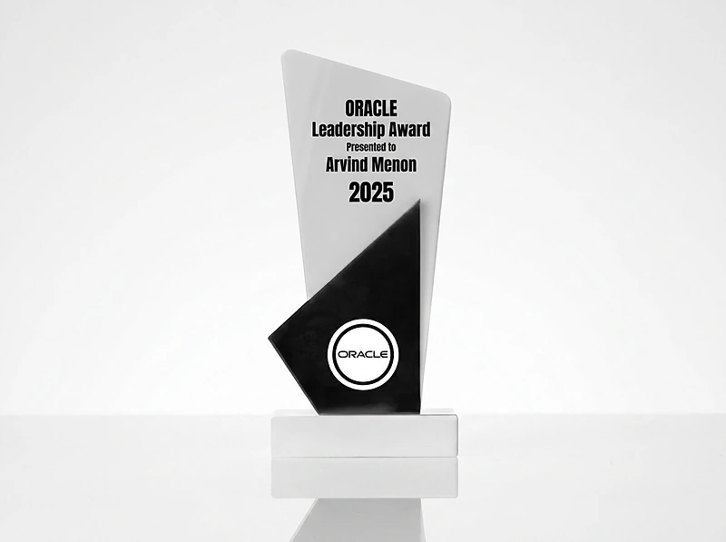 Black and White Stone Trophy