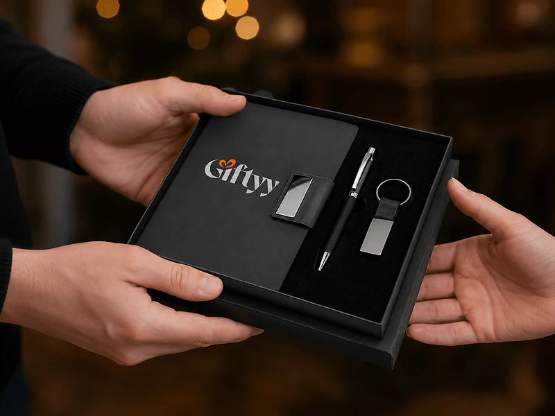 Giftology Set of Notebook, Keychain and Pen