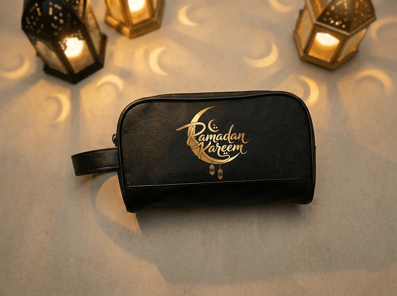 Twill Fabric Utility Pouch with PU Handle