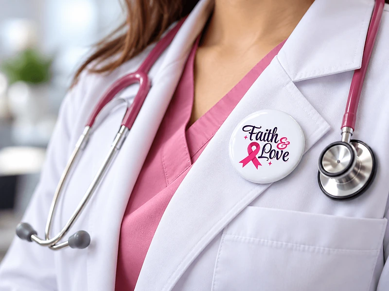 Breast Cancer Awareness Button Badges in UAE