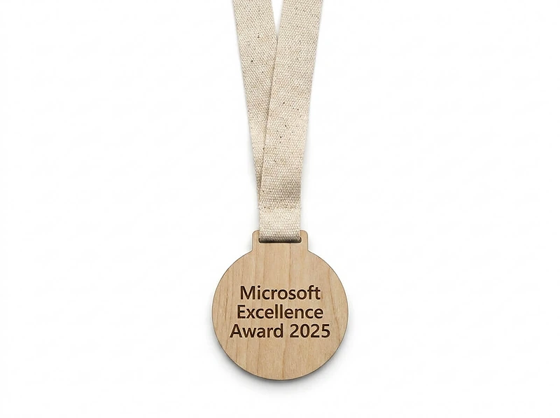 Lightweight Bamboo Medal