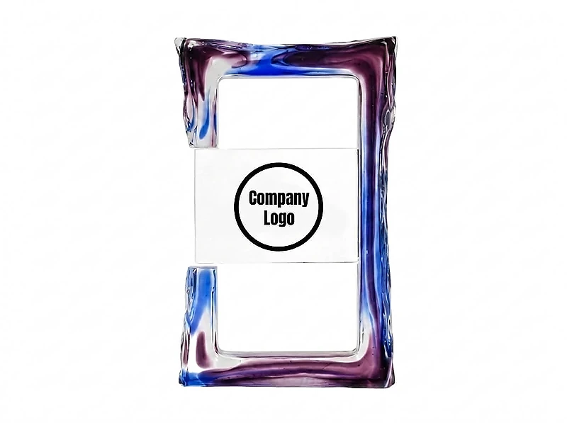 Amethyst Color Crystal Awards in Black Presentation Box