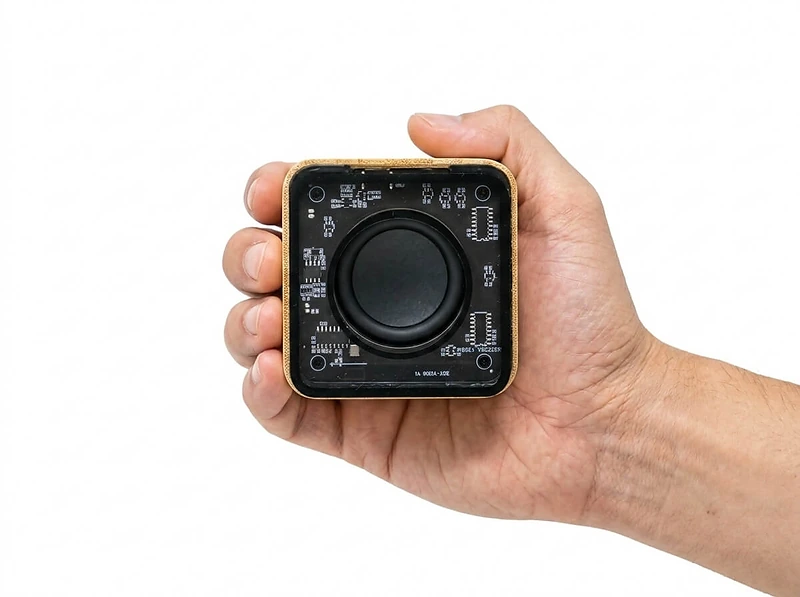 Bamboo Bluetooth Speaker Transparent Top