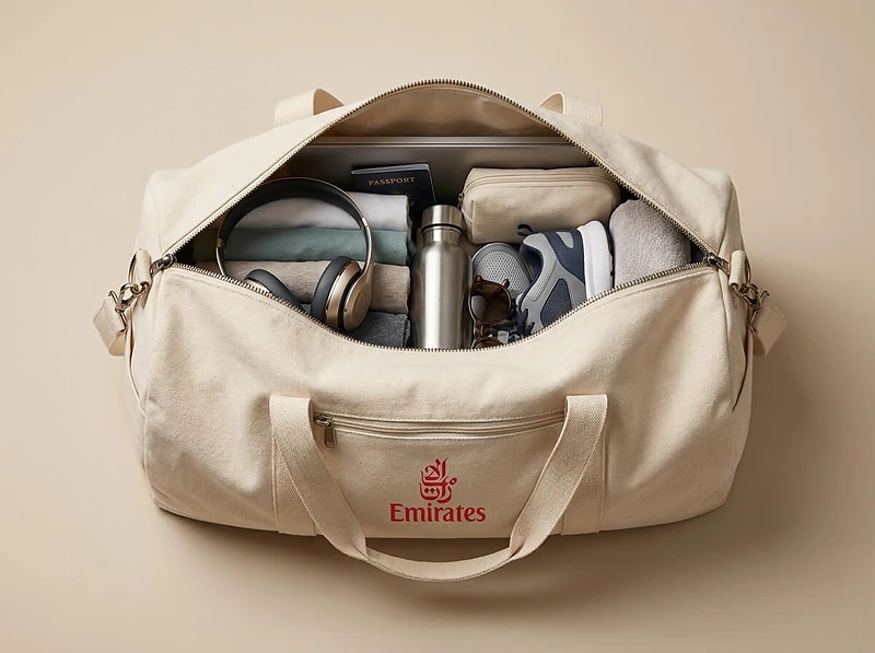 GRS Recycled Cotton Duffel Gym Bag
