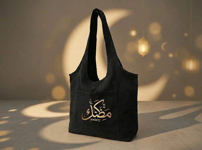 10oz Recycled Cotton Hobo Bag with Front Pocket