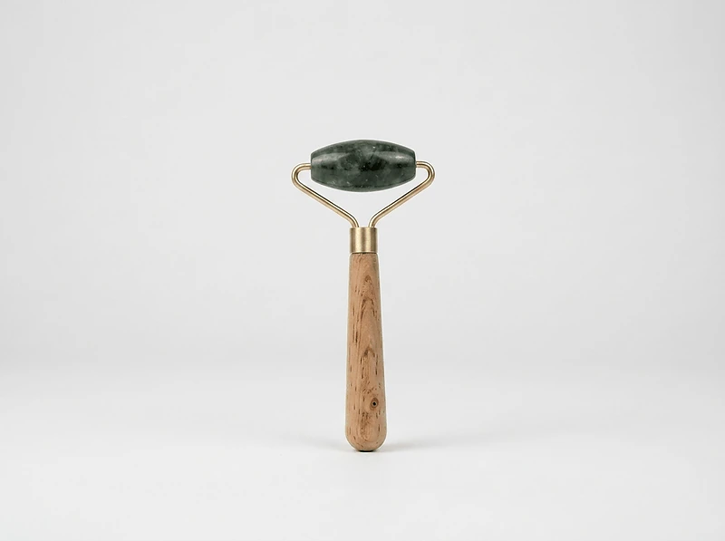 Jade Face Roller, Mirror and Guasha Set