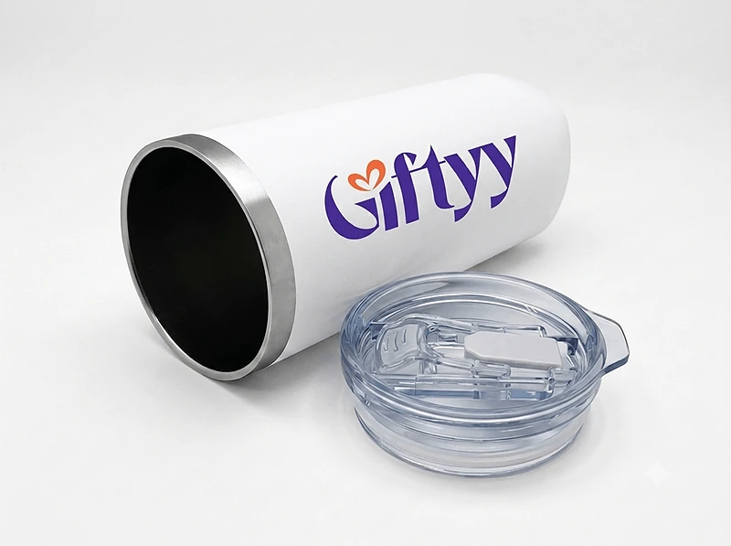 (630ml) Stainless steel tumbler with straw